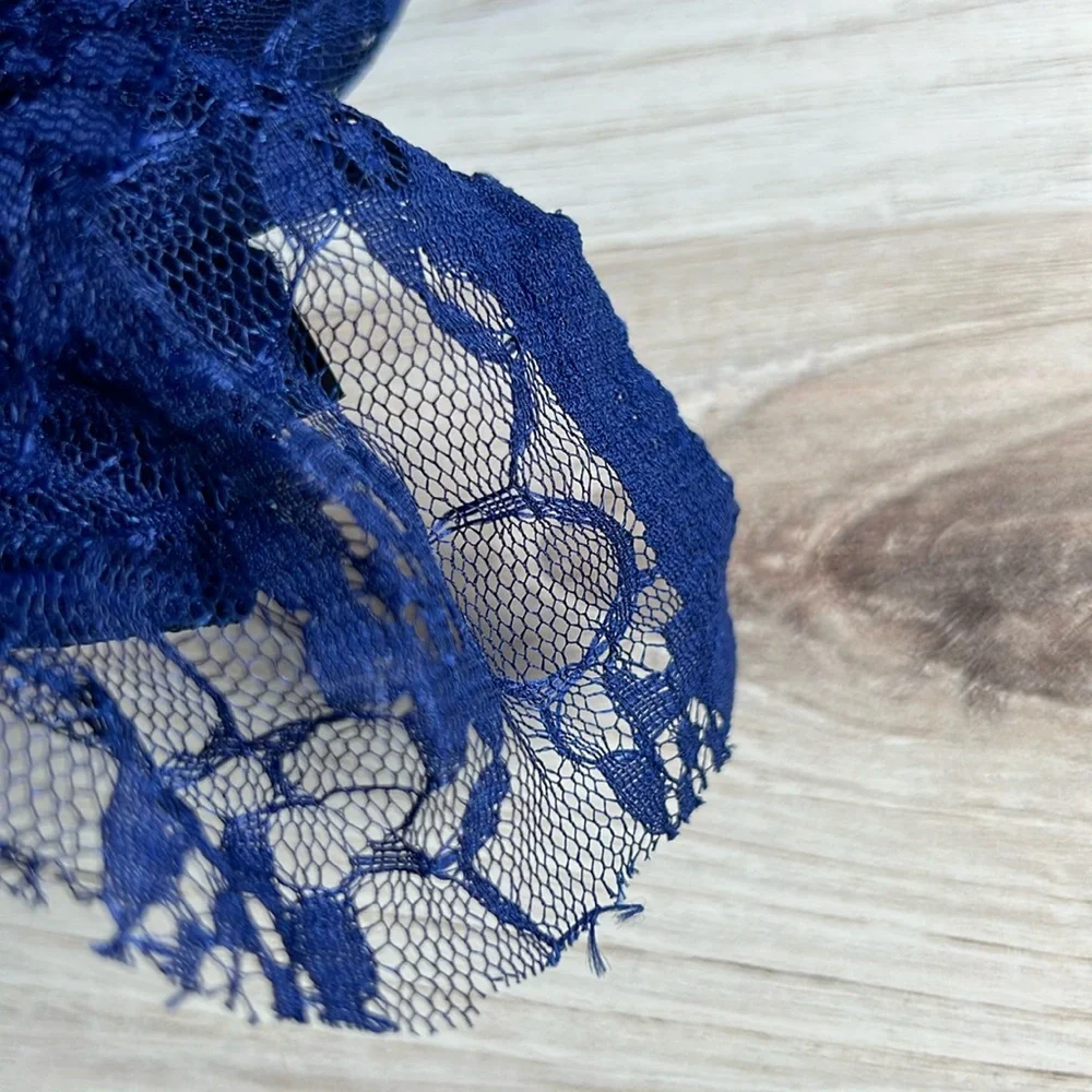 Fabric by the Yard 10 Yards Navy Blue Rachelle Lace